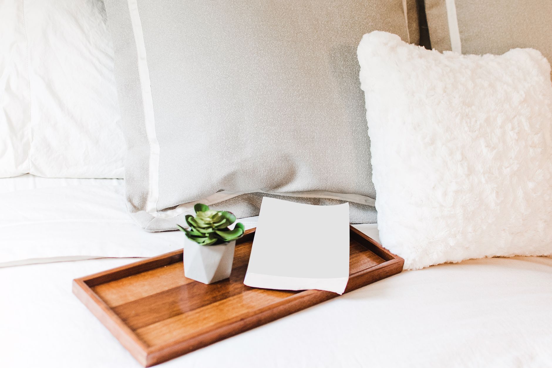wet hair sleep – peaceful bedroom with soft lighting and a plush pillow